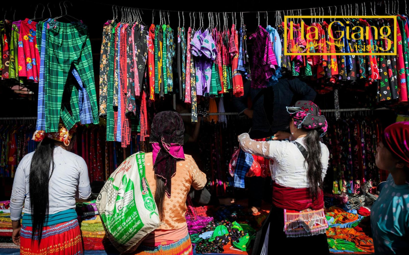 Dong Van is the most cultural Ha Giang Loop town with vibrant markets.