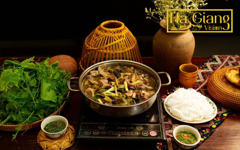 Thắng Cố offers a bold, aromatic taste unique to Ha Giang.