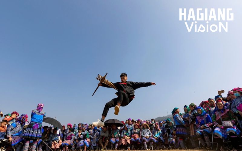 The Gau Tao festival features traditional games testing strength, skill, and wit.