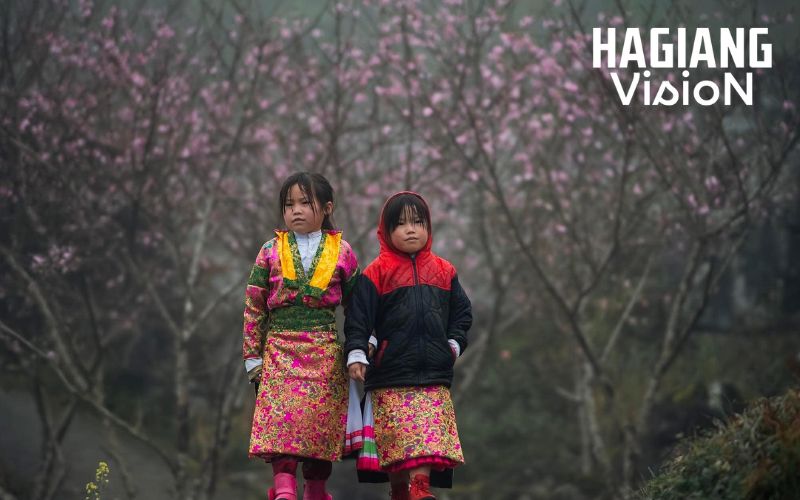 Ha Giang in January brings cold, misty mountain mornings
